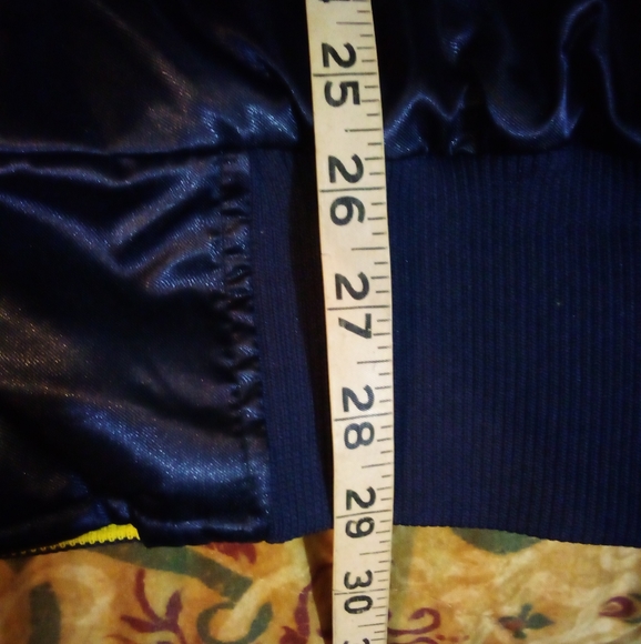 America Soccer Football Reverseable Satin Varsity Team Jacket Coat Men's L Blue - Picture 13 of 15